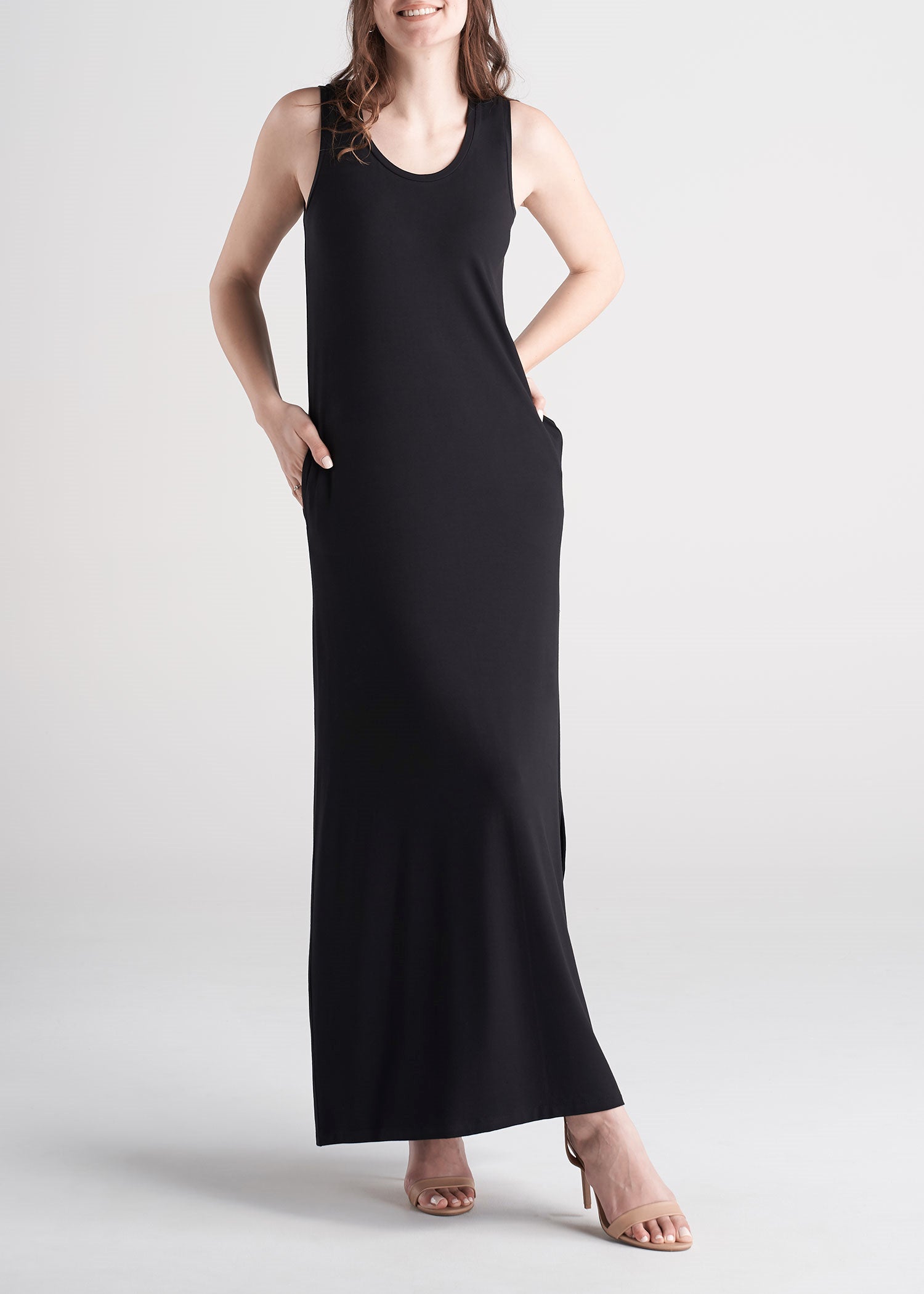 Women's Tall Jersey Maxi Dress in Black ...